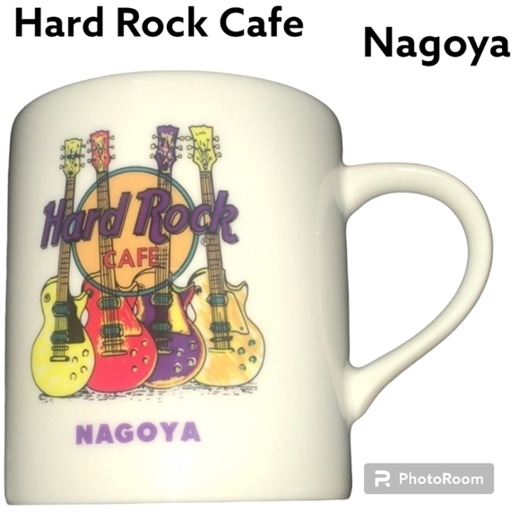 RaRe ! Hard Rock Cafe Nagoya JAPAN mug cup coffee tea petite 3-1/2” tall - Picture 7 of 10
